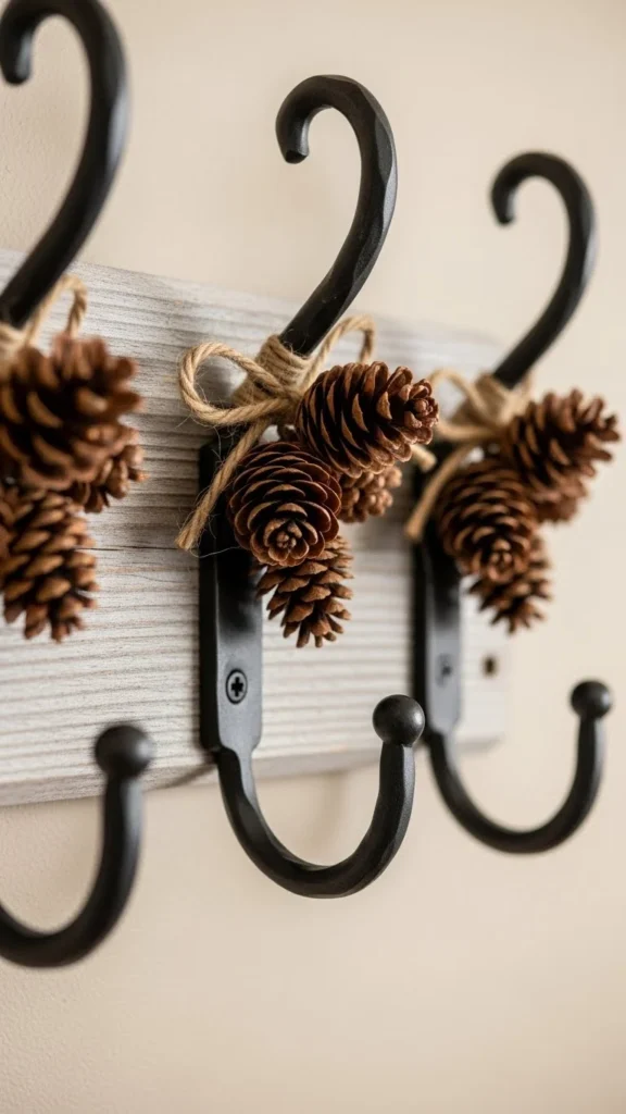 Pinecone Wall Hook Accents