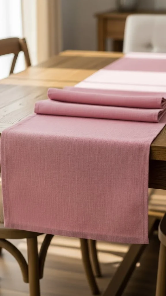 Pink Seasonal Accent Runner