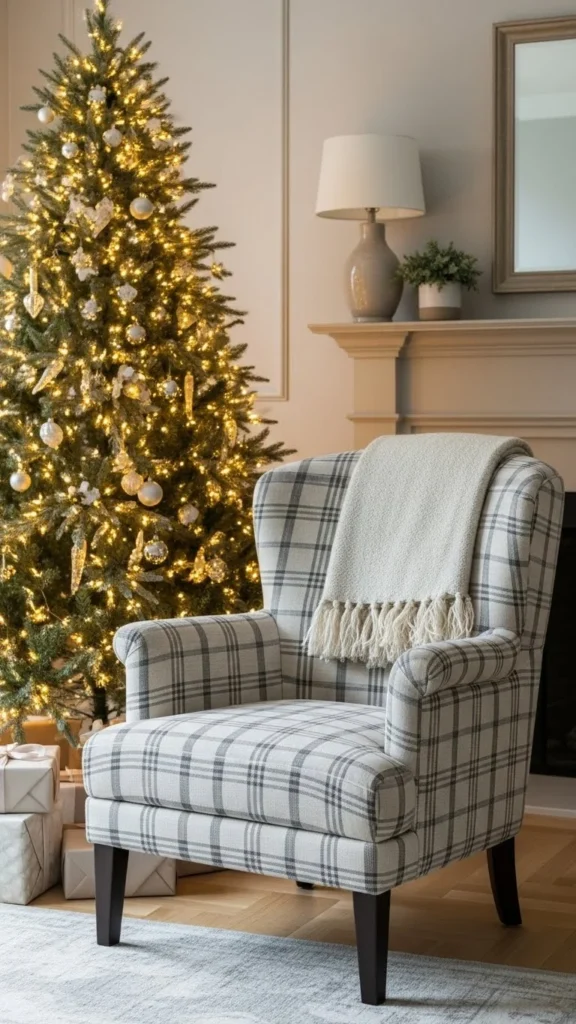 Plaid Accent Chairs for a Bold Touch