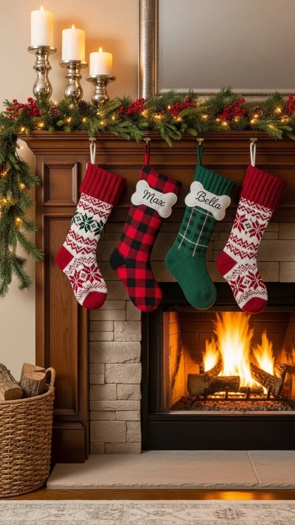 Plaid Dog Stockings for Pets