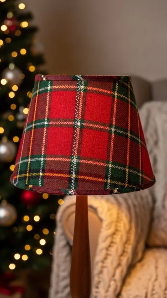 Plaid Lampshades for a Warm Glow