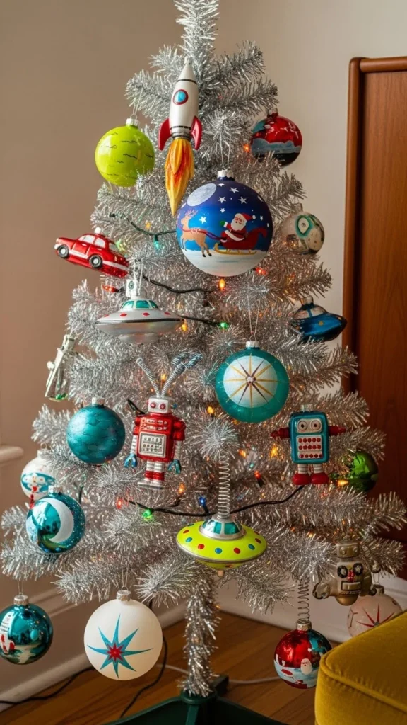 Retro DIY Painted Ornament Tree
