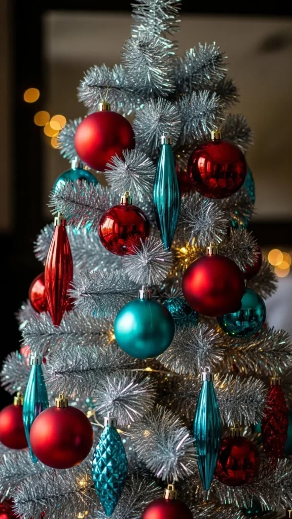 Retro Red and Teal Contrast