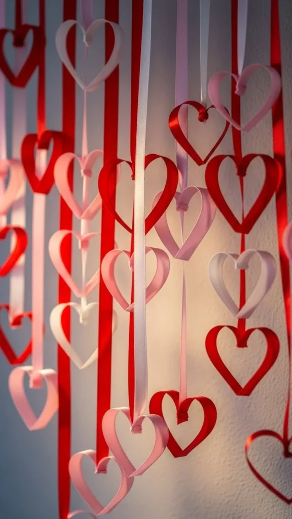 Ribbon Loop Heart Banner
