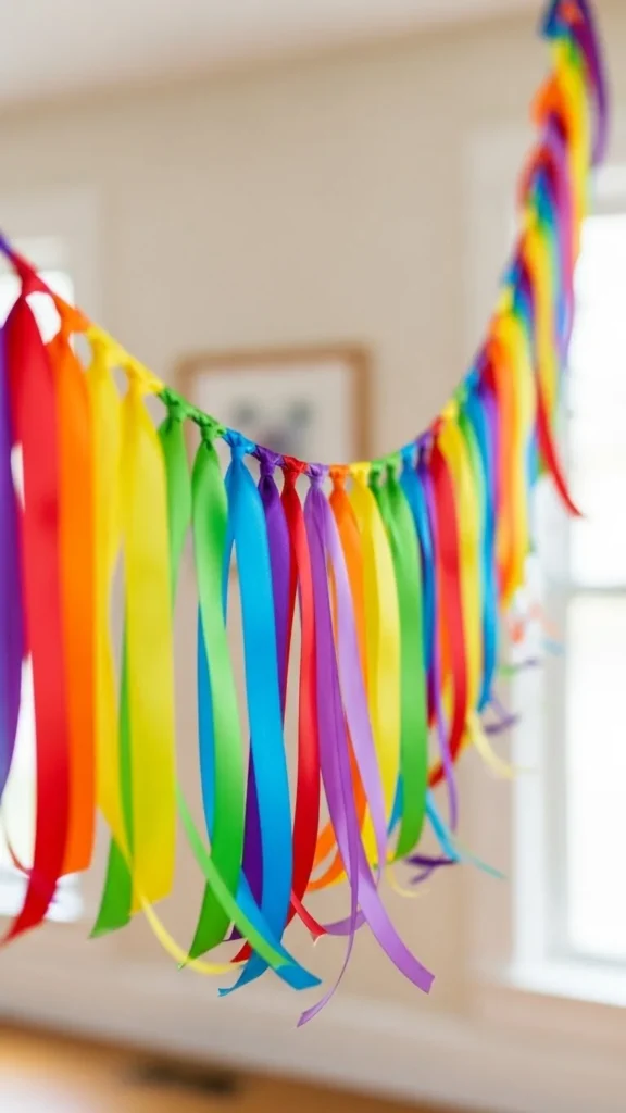 Ribbon Rainbow Garland
