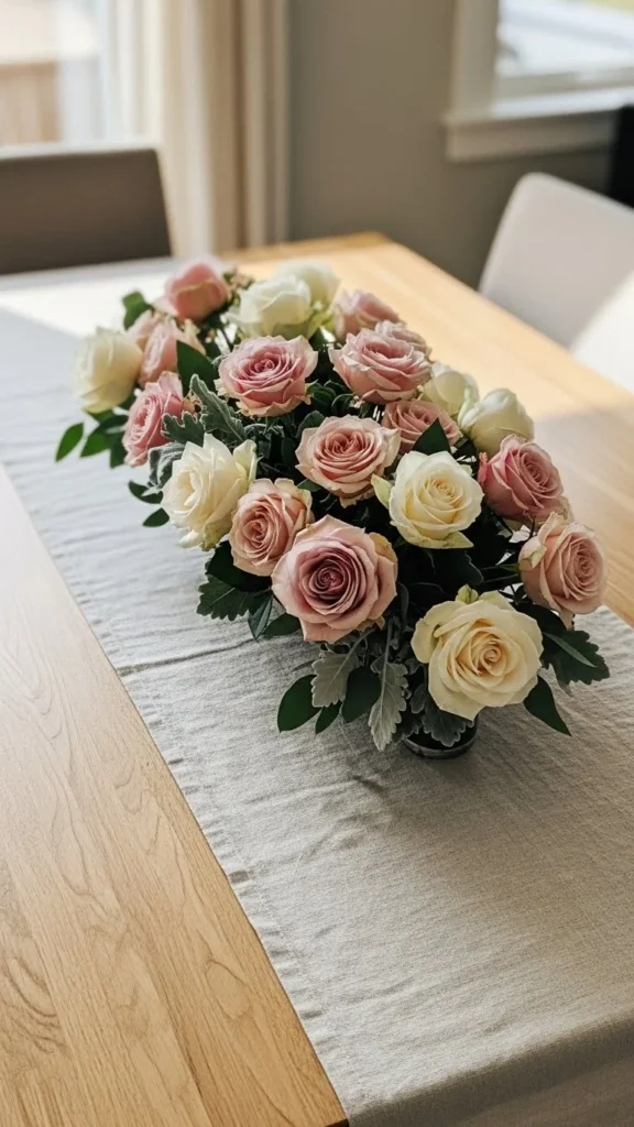 Rose and Linen Runner Combo