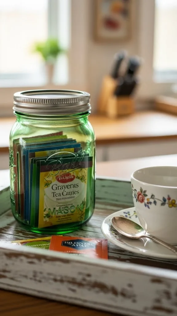 Rustic Irish Tea Jar