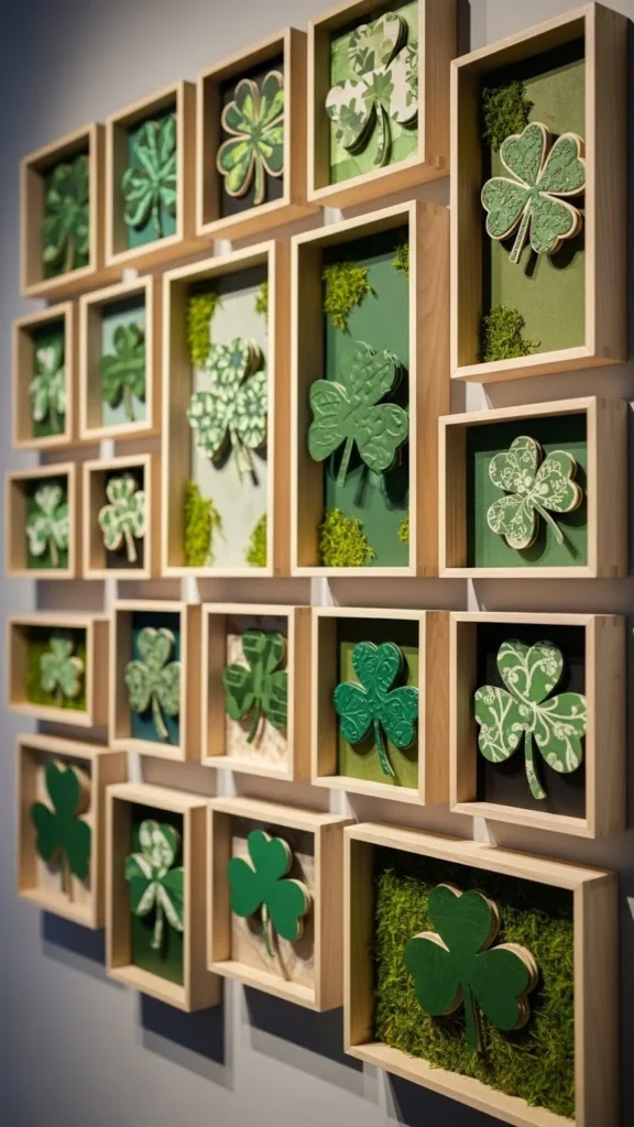 Shadow Box Shamrock Displays