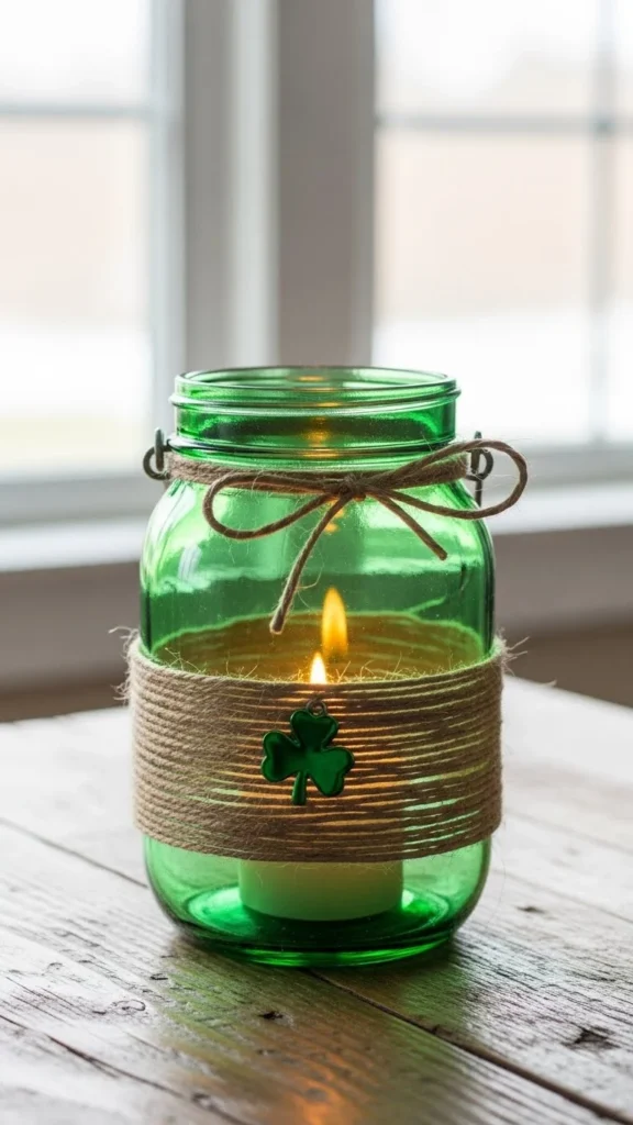 Shamrock Twine Lantern