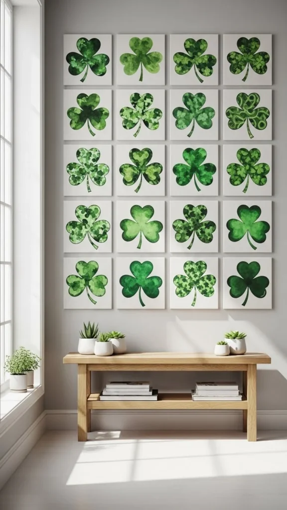 Shamrock Typography-Free Canvas Art