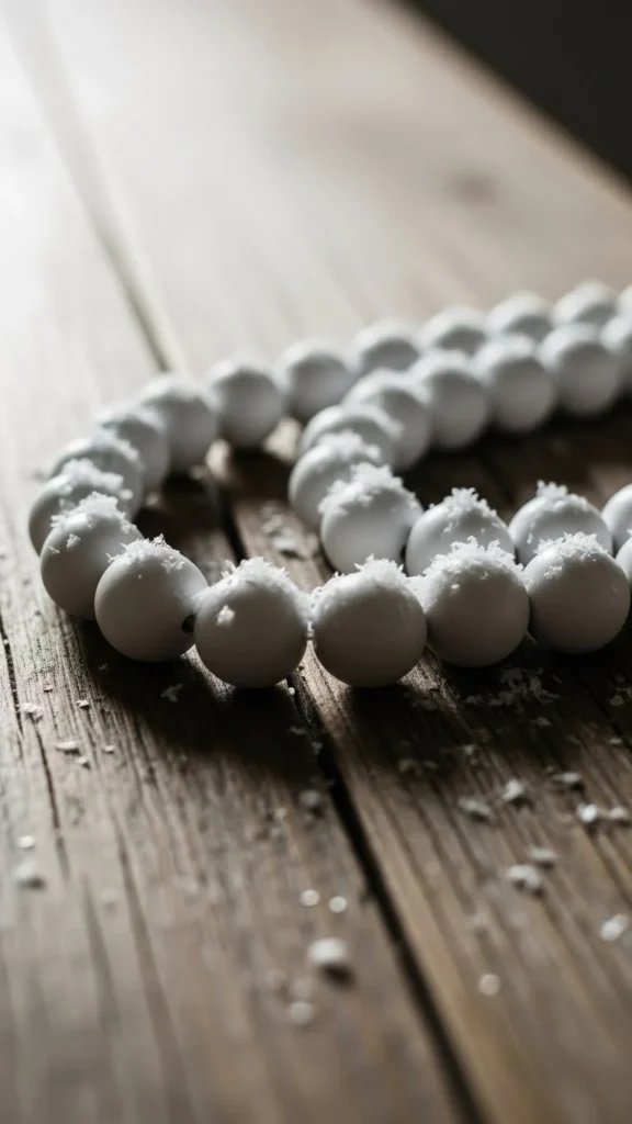 Snow-Kissed White Garland