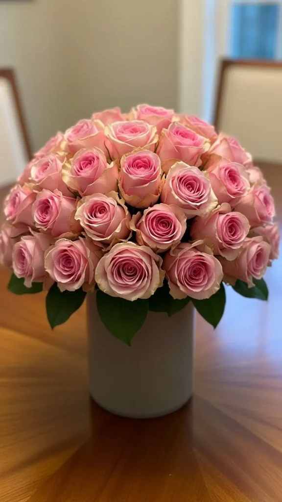 Soft Pink Rose Dome
