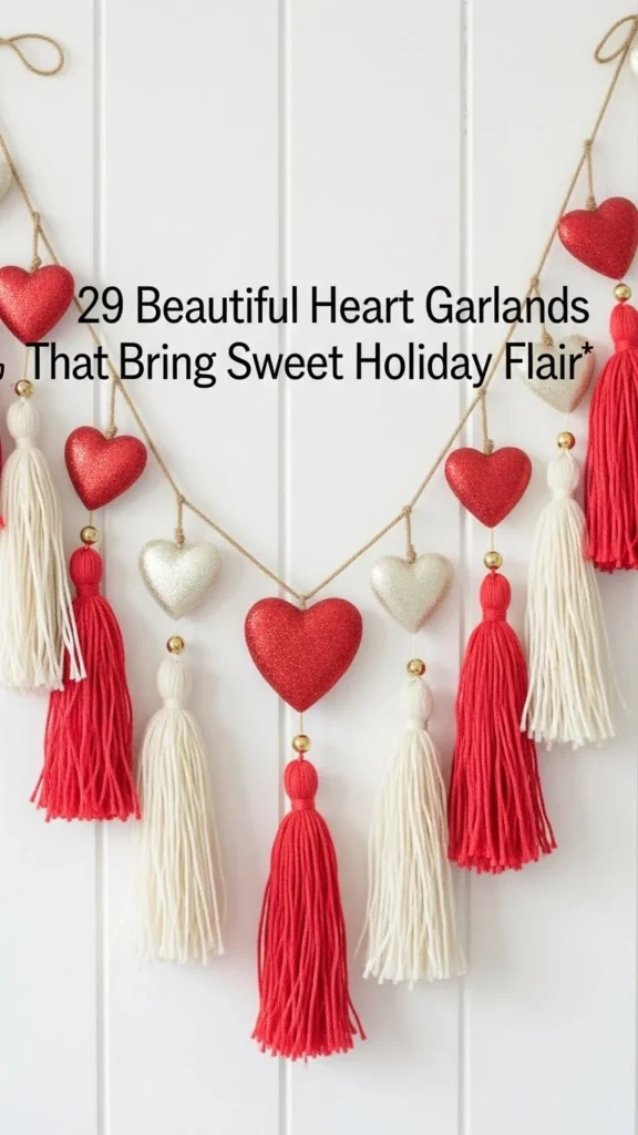 Tassel and Heart Mix Garland