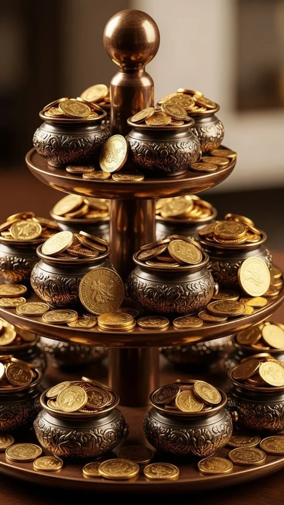 Tiered Stand Pot of Gold Display