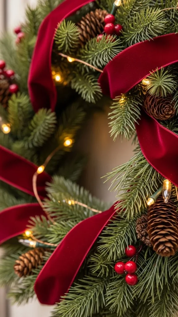 Velvet-Wrapped Wreath Base