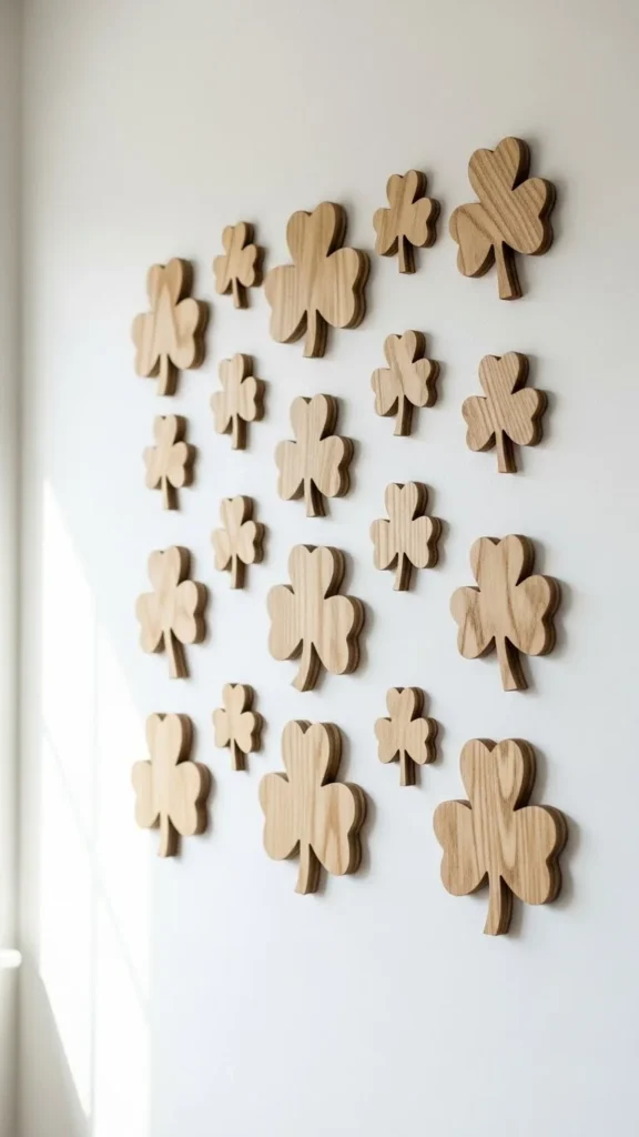 Wooden Shamrock Cutouts