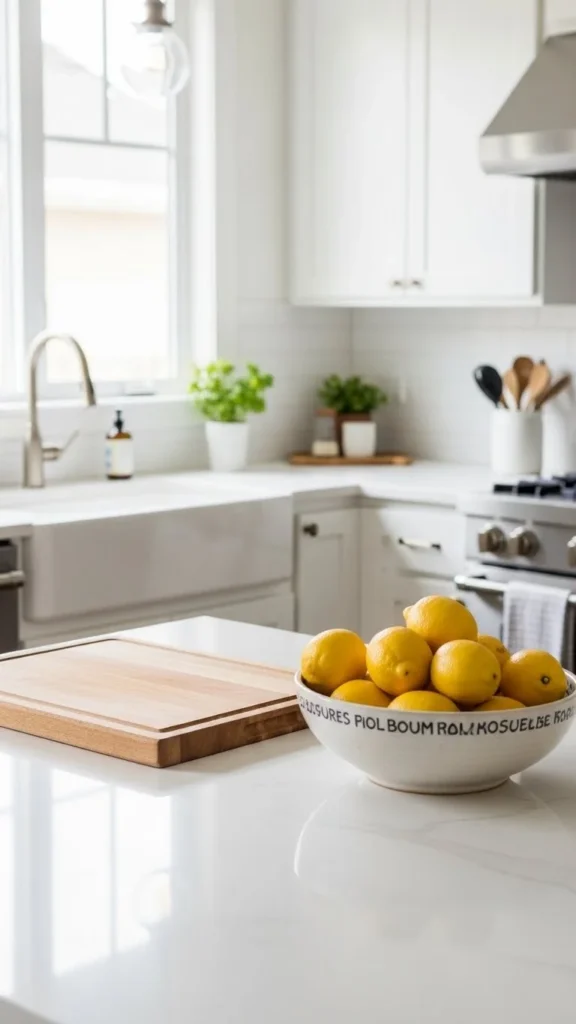 how to decorate kitchen countertops