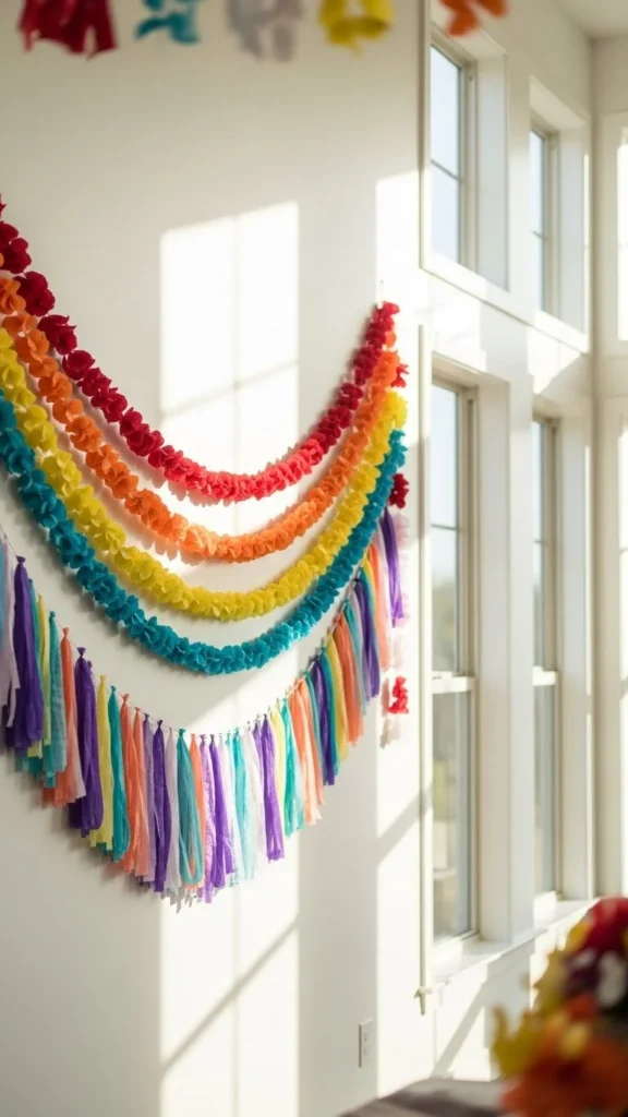 rainbow garlands