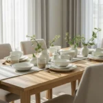 28 Elegant Spring Dining Room Decor Ideas That Feel Hosting-Ready