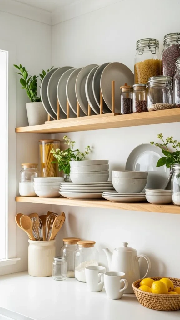 Add Open Shelves for Style and Function