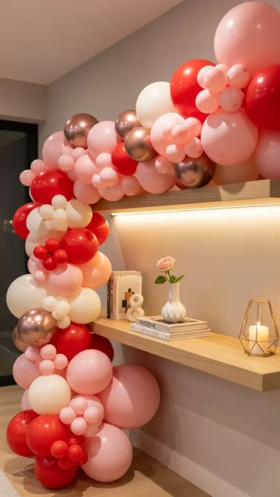 Balloon Garland Shelf Decor
