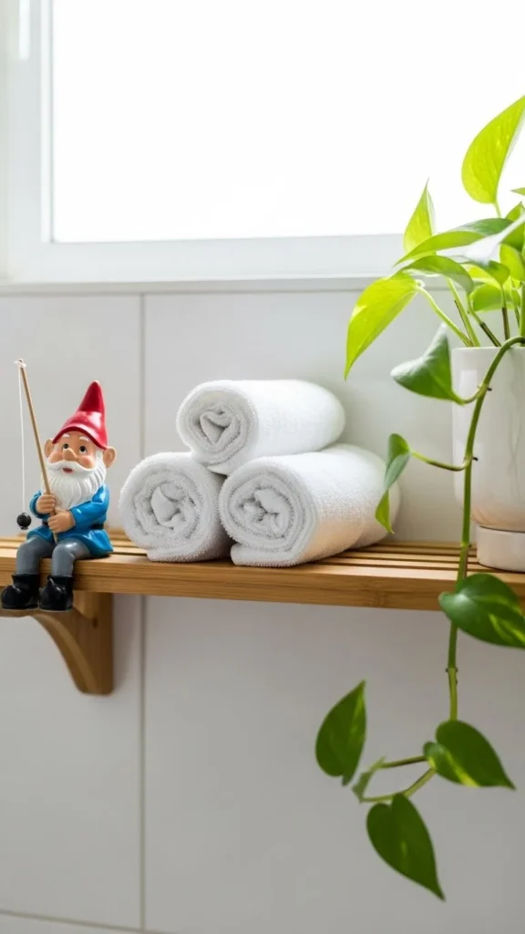 Bathroom Shelf Gnome