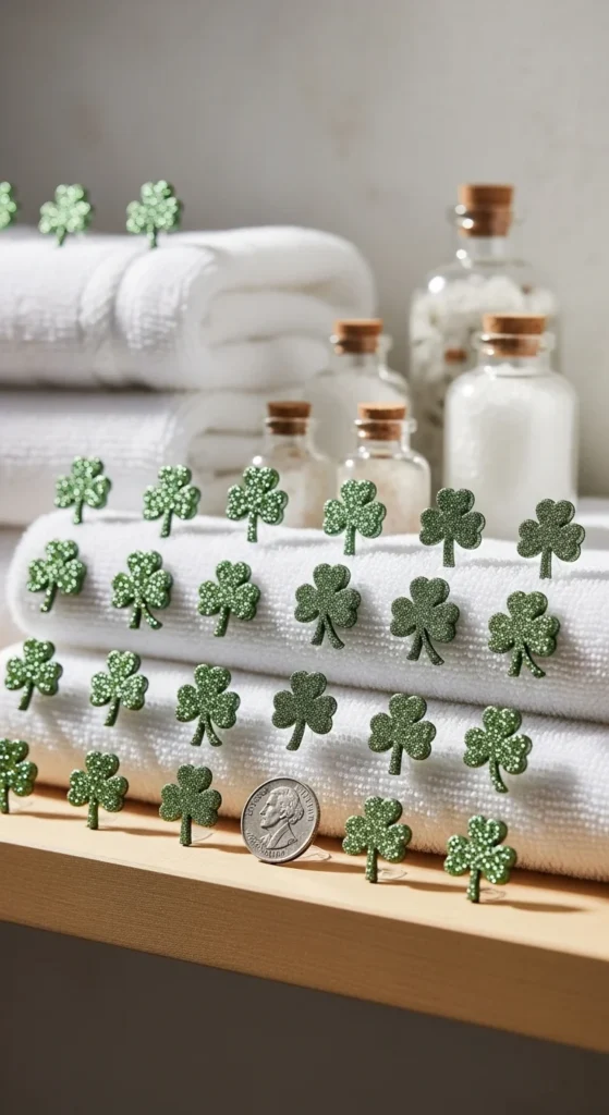 Bathroom Shelf Mini Shamrocks