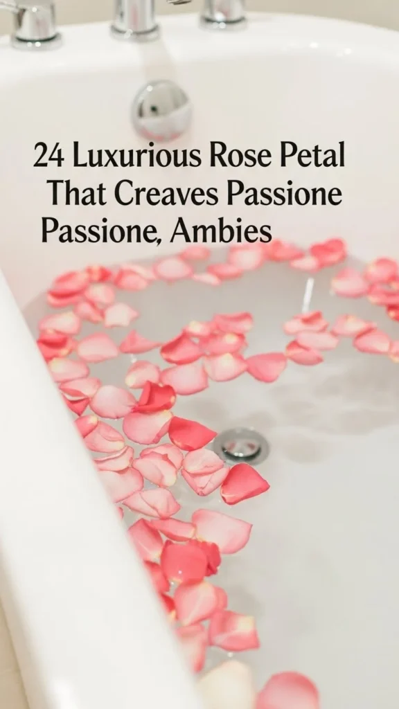 Bathtub Rose Petal Float