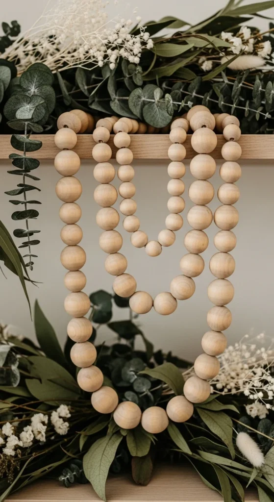 Beaded Wood Garland Layer