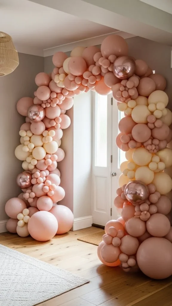 Blush and Cream Romantic Arch