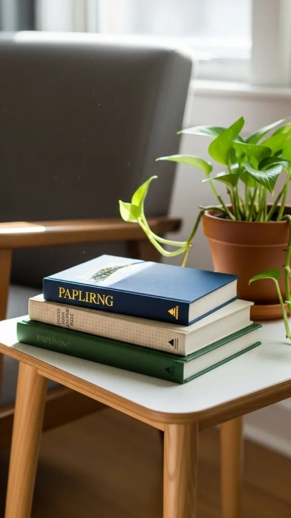 Books Stacked as Decor