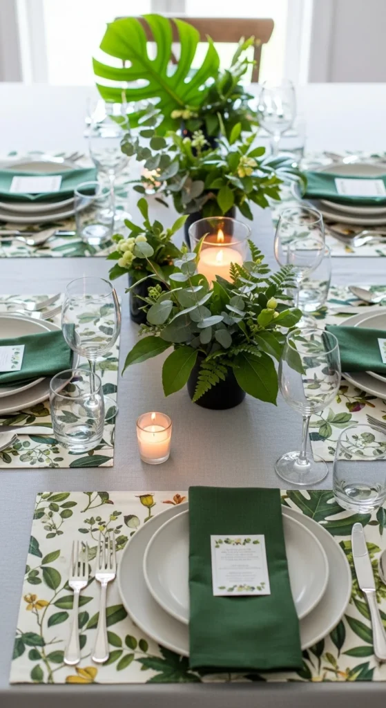 Botanical Print Accent Table
