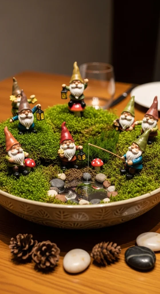 Bowl-Filled Gnome Scene
