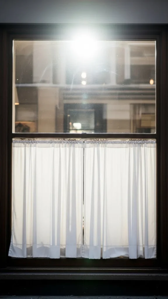 Café Curtains for Lower Window Coverage