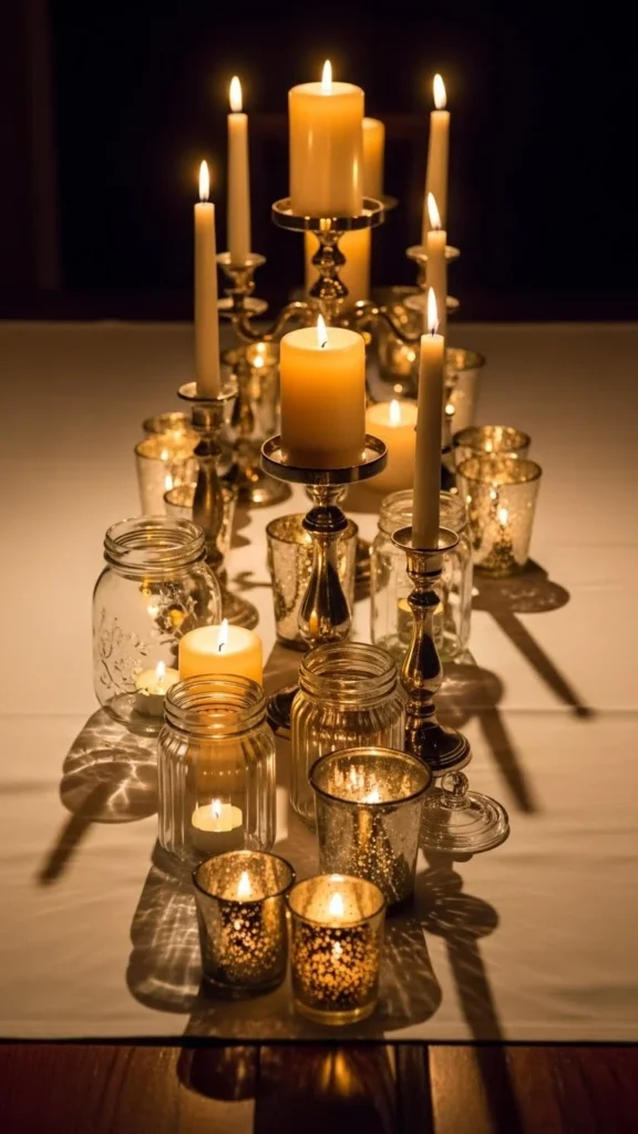 Candle Clusters at Varying Heights