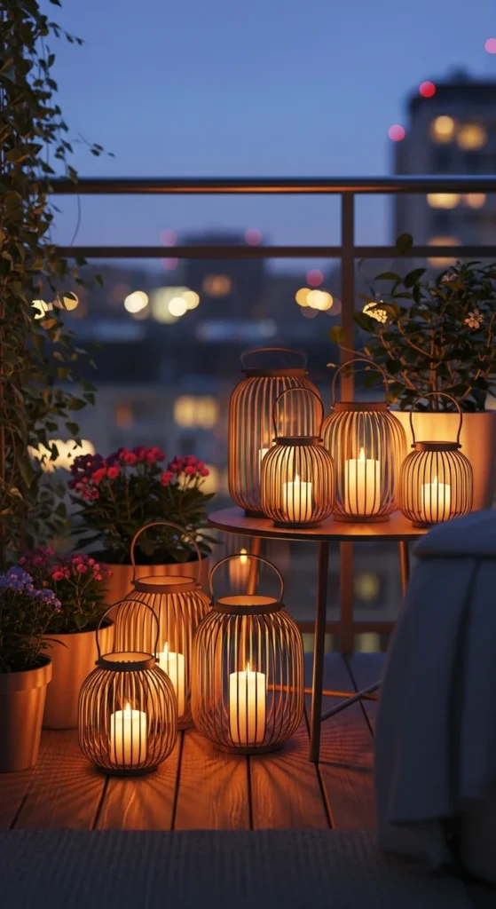 Candle Lanterns With Soft Glow