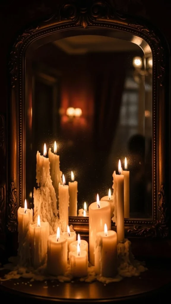 Candlelight Near Mirrors