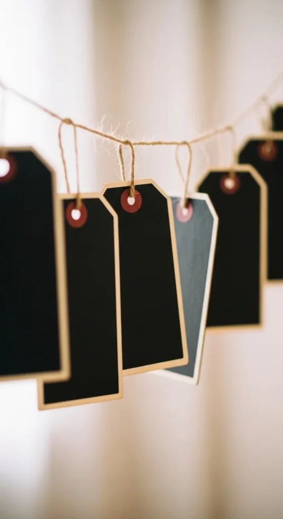 Chalkboard Tag Garland