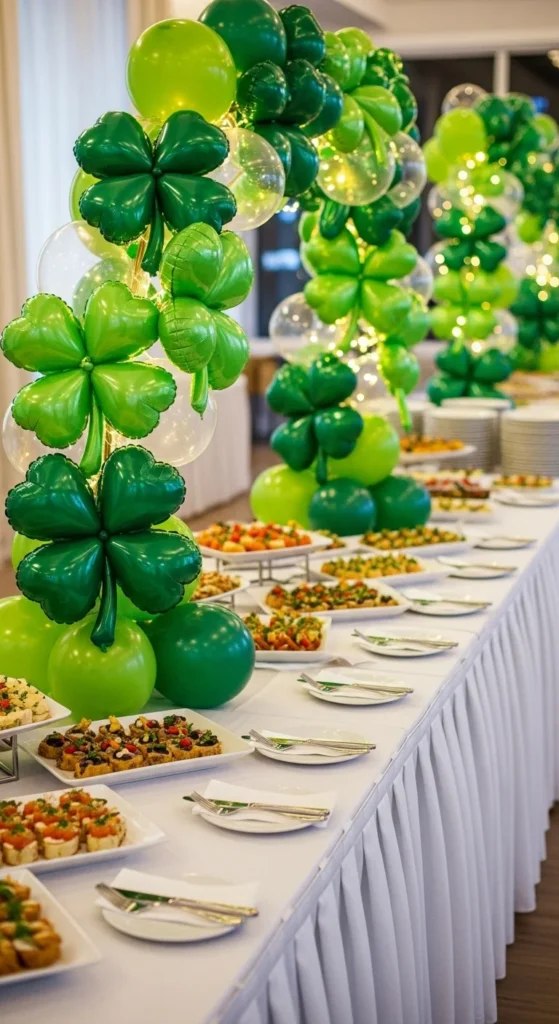 Clover Balloon Buffet Line Accent