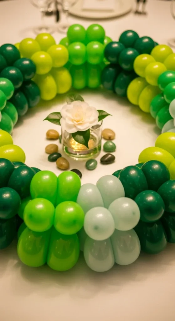 Clover Balloon Centerpiece Rings