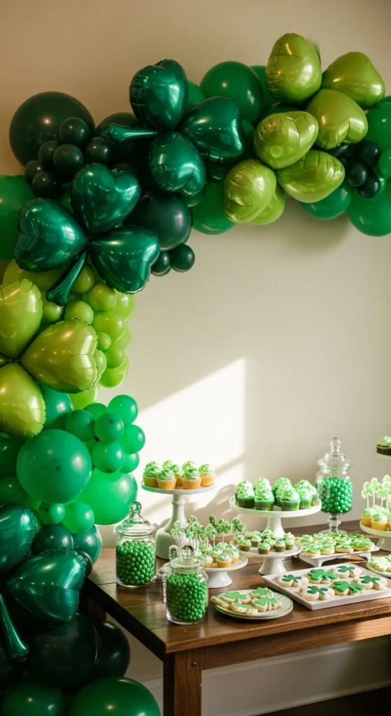 Clover Balloon Dessert Table Backdrop