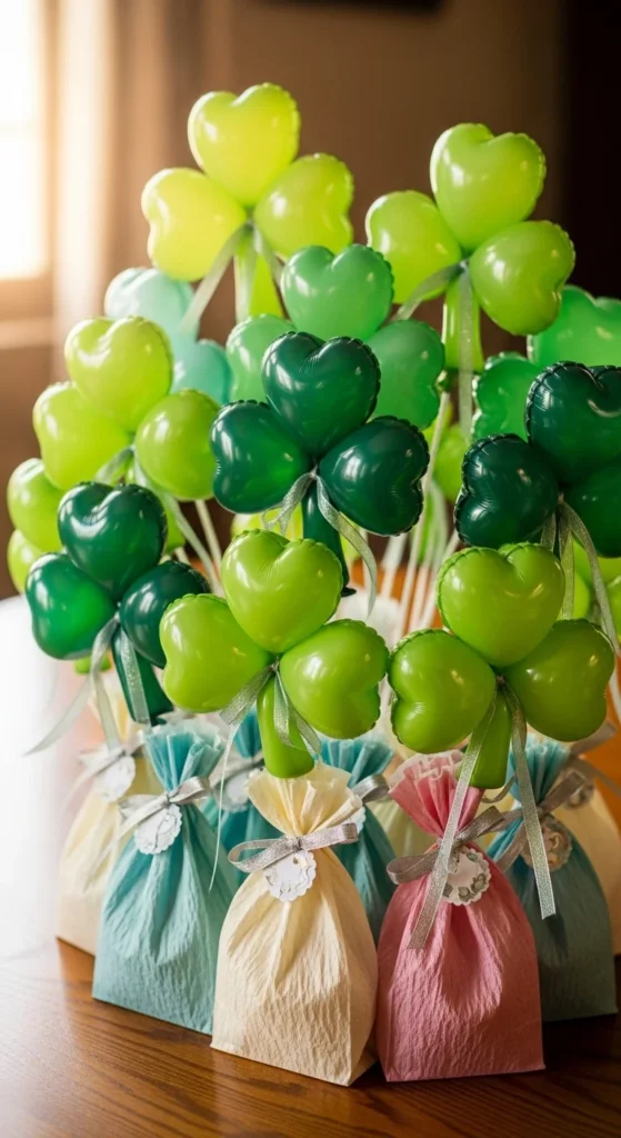Clover Balloon Party Favor Tie-Ons