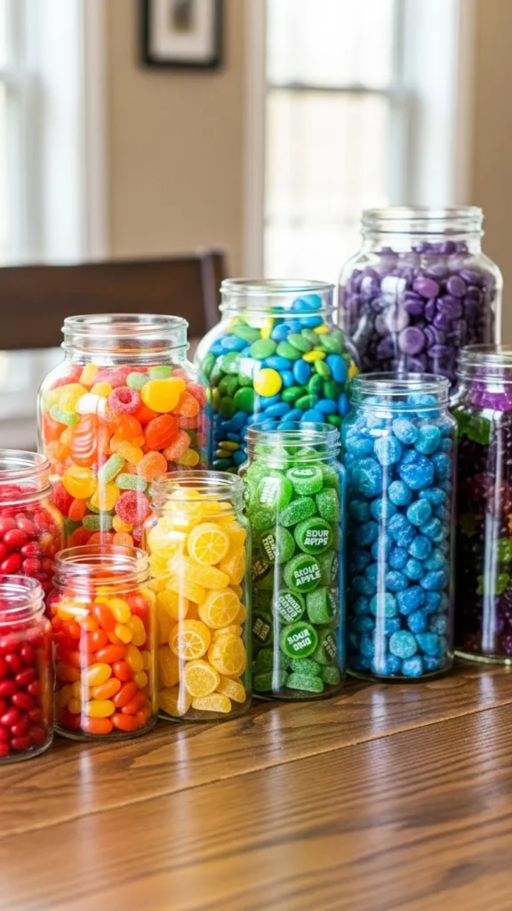 Color-Sorted Candy Jars