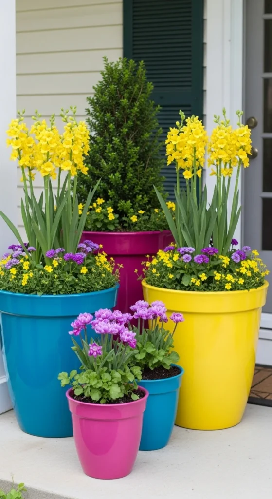 Coordinated Planter Colors