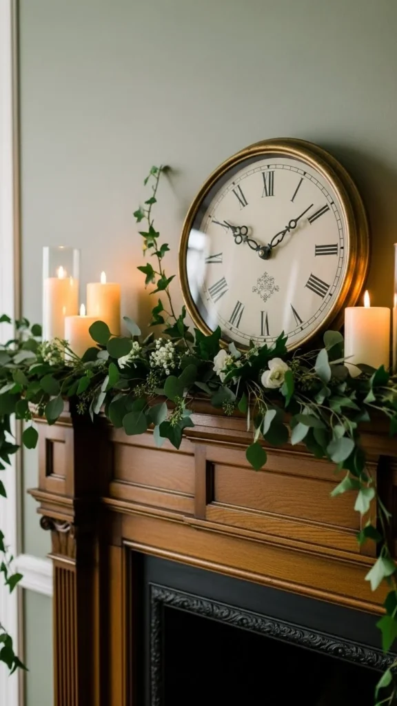 Cozy Clock Centerpiece