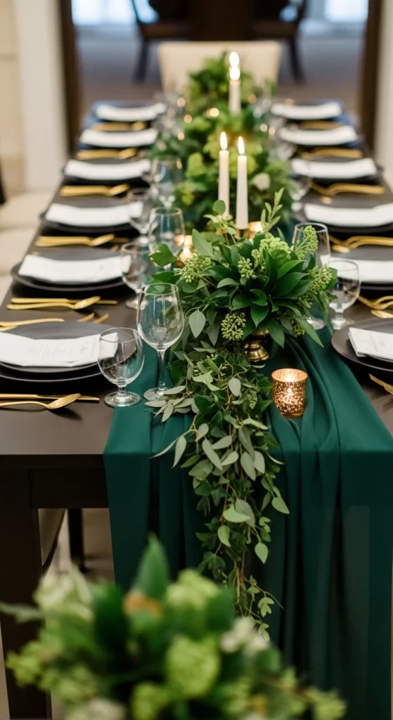 Emerald Dinner Party Table