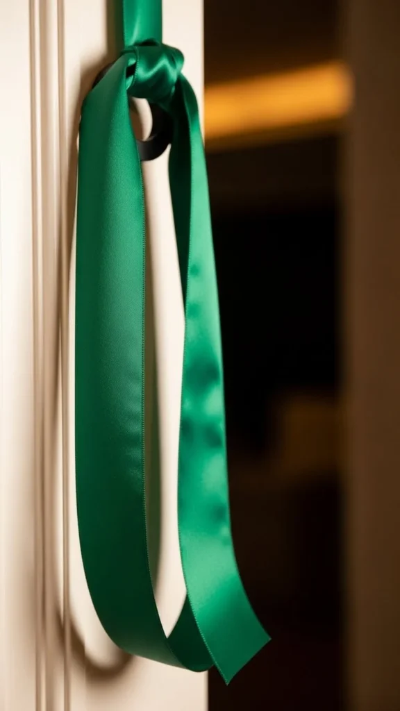 Emerald Ribbon Door Hangers
