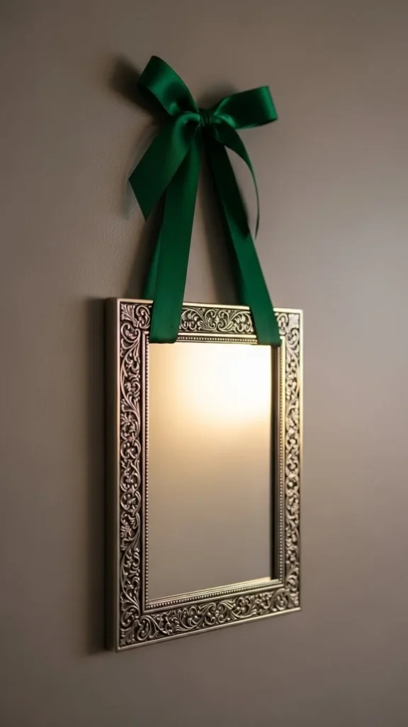 Emerald Ribbon Mirror Hangers