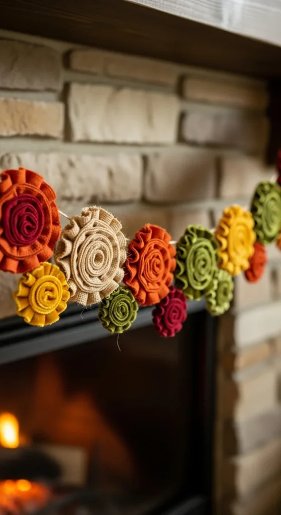 Fabric Rosette Banner
