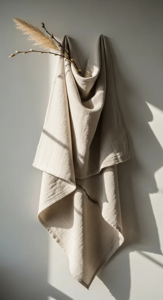 Fabric Wall Hangings in Light Textures